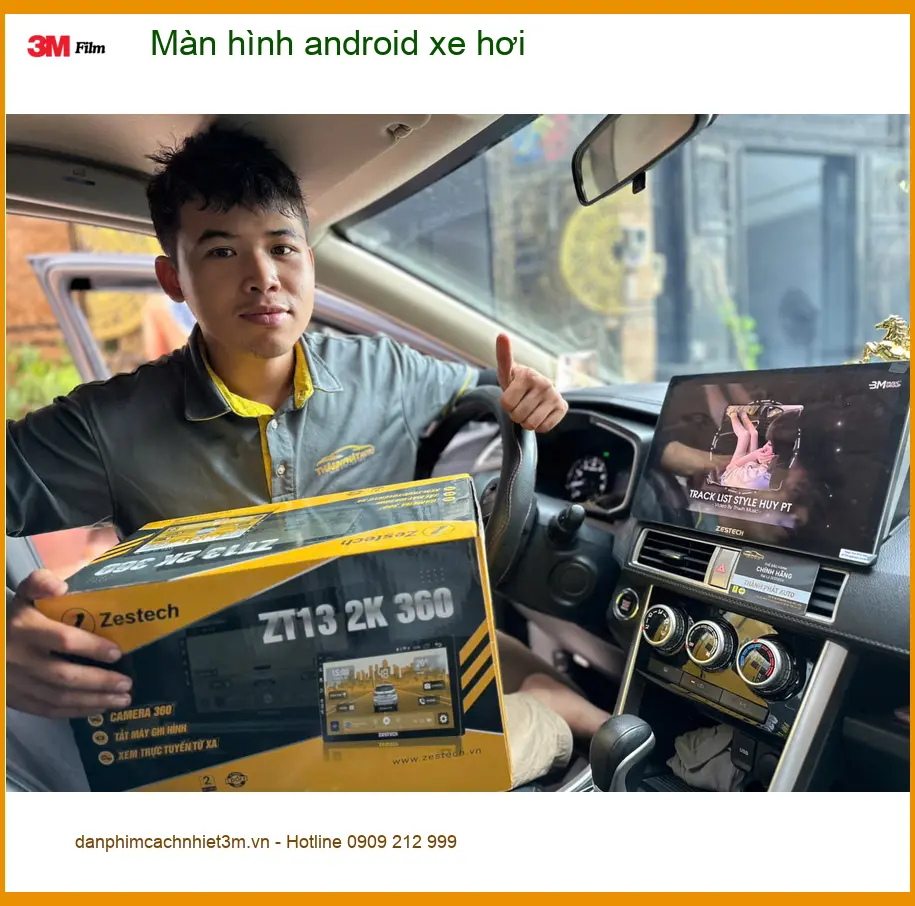 Anh Tùng lắp màn hình Android cho Hyundai Accent tại Nhà Bè để nâng tầm trải nghiệm lái xe