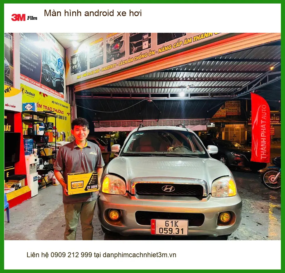 Anh Quốc Anh lắp màn hình Android xe hơi cho Toyota Camry tại Bình Chánh để tiện đi làm