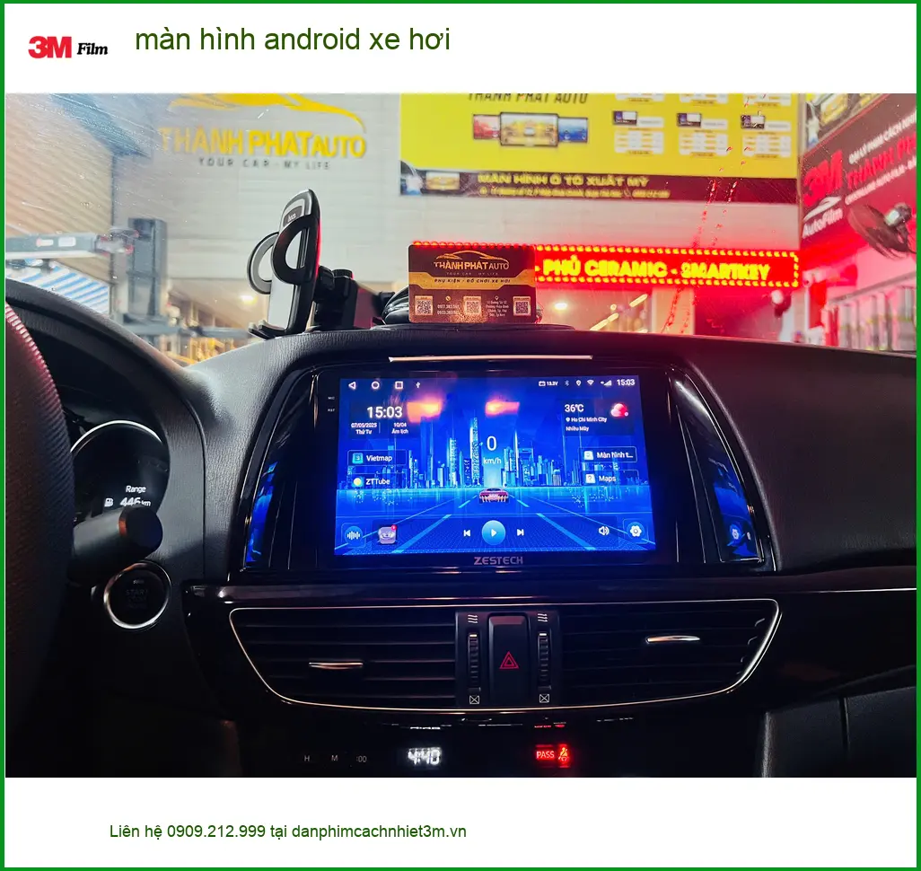 Anh Bách lắp màn hình android xe hơi cho Kia K3 tại Quận 1 vì màn zin không còn nhạy ảnh thực tế 5