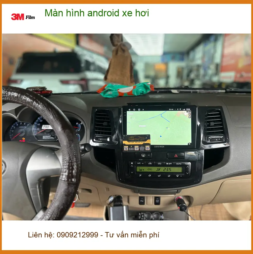 Chú Tám gắn màn hình Android xe hơi cho Ford Everest tại Nhà Bè để đi công tác ảnh thực tế 2
