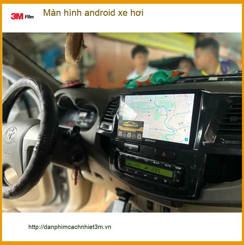 Chú Tám gắn màn hình Android xe hơi cho Ford Everest tại Nhà Bè để đi công tác ảnh thực tế 5