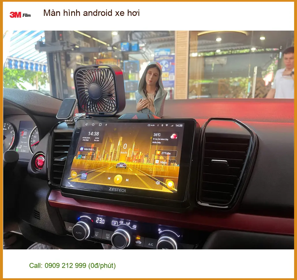 Anh Khang nâng cấp màn hình android xe hơi Kia Carnival tại Nhà Bè ảnh thực tế 4