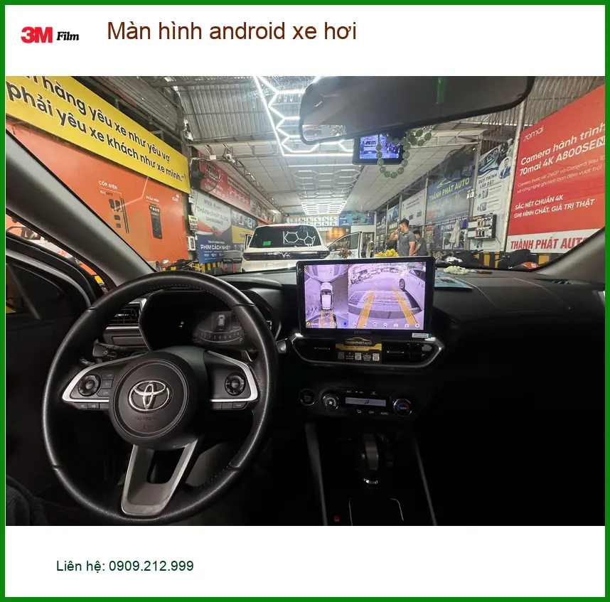 Chị Loan lắp màn hình Android xe hơi cho Hyundai Accent tại Quận 4