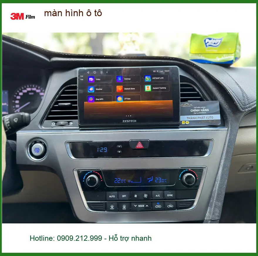 Anh Tấn lắp màn hình ô tô Hyundai Accent tại Quận 3 nâng tầm trải nghiệm