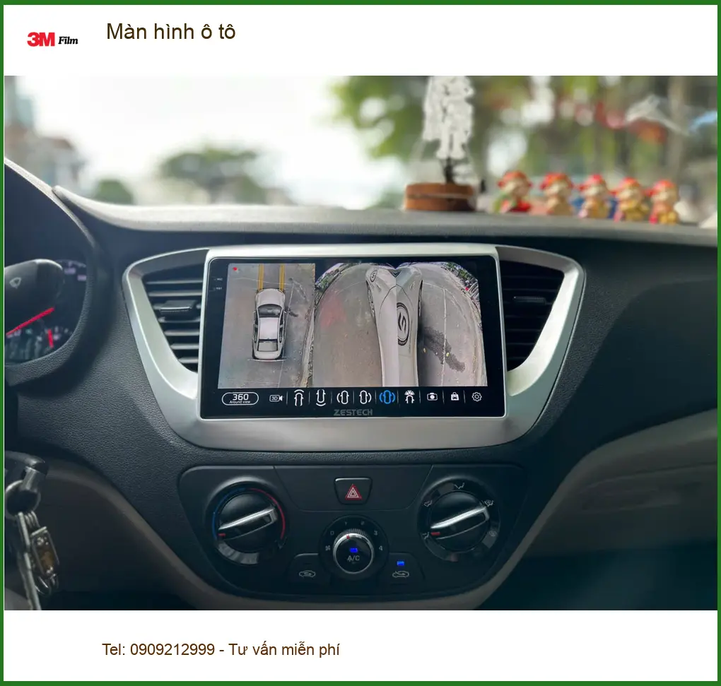 Cô Thảo lắp màn hình ô tô Hyundai Accent tại Thủ Đức để giải trí tốt hơn ảnh thực tế 4