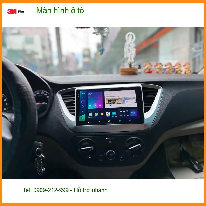 Chị Thảo lắp màn hình ô tô cho Kia K3 tại Quận 9 tiện theo dõi bản đồ ảnh thực tế 4
