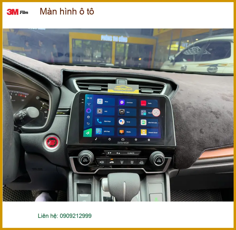 Chị Thảo lắp màn hình ô tô cho Honda CR-V tại Thủ Đức để nâng cấp trải nghiệm lái