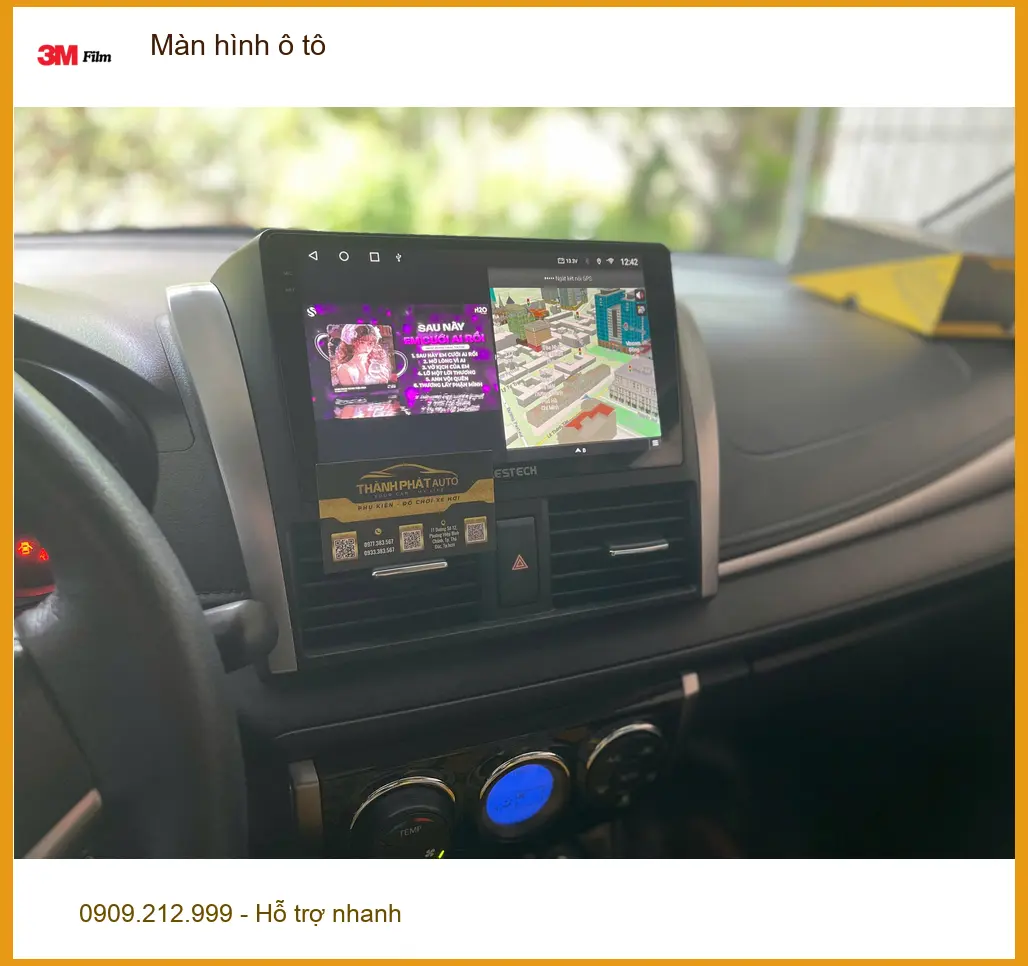 Anh Khải lắp màn hình ô tô cho Hyundai Accent tại Củ Chi vì muốn nâng cấp trải nghiệm lái xe ảnh thực tế 2
