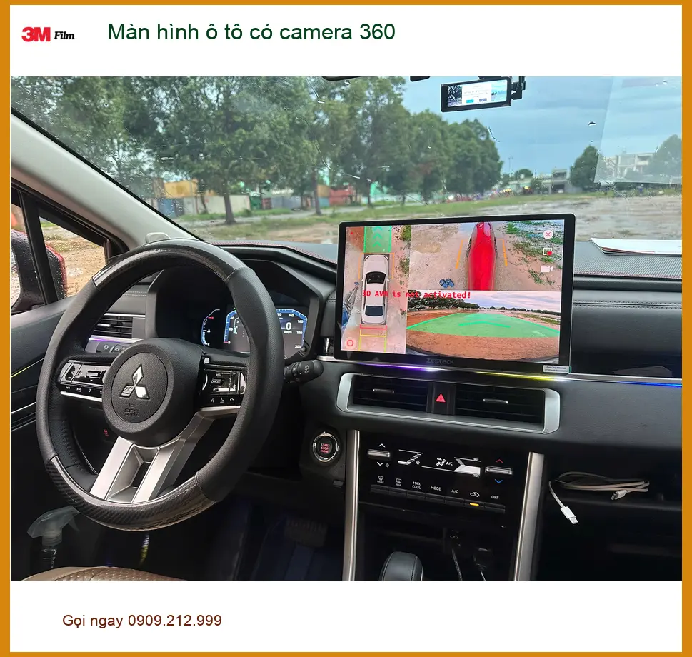 Chị Diễm lắp màn hình ô tô có camera 360 cho Kia Carnival ở Quận 1