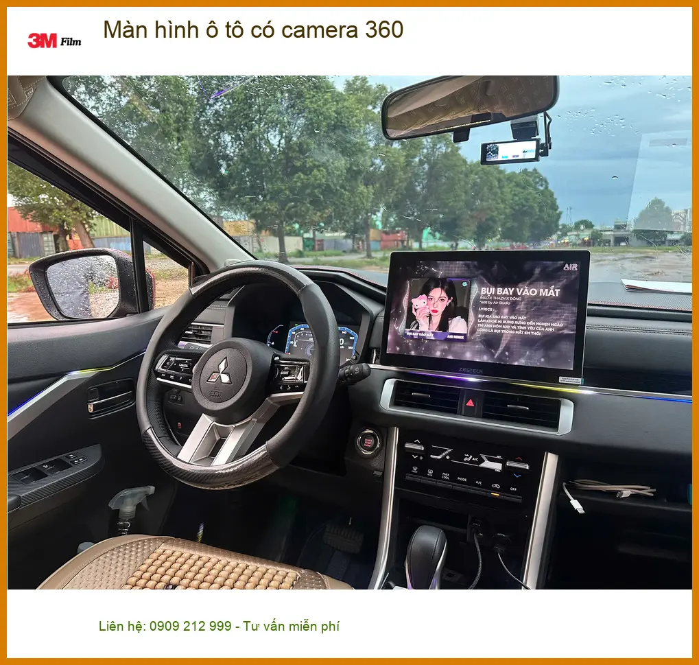 Chị Thảo lắp Màn hình ô tô có camera 360 cho Kia K3 tại Quận Tân Bình ảnh thực tế 3