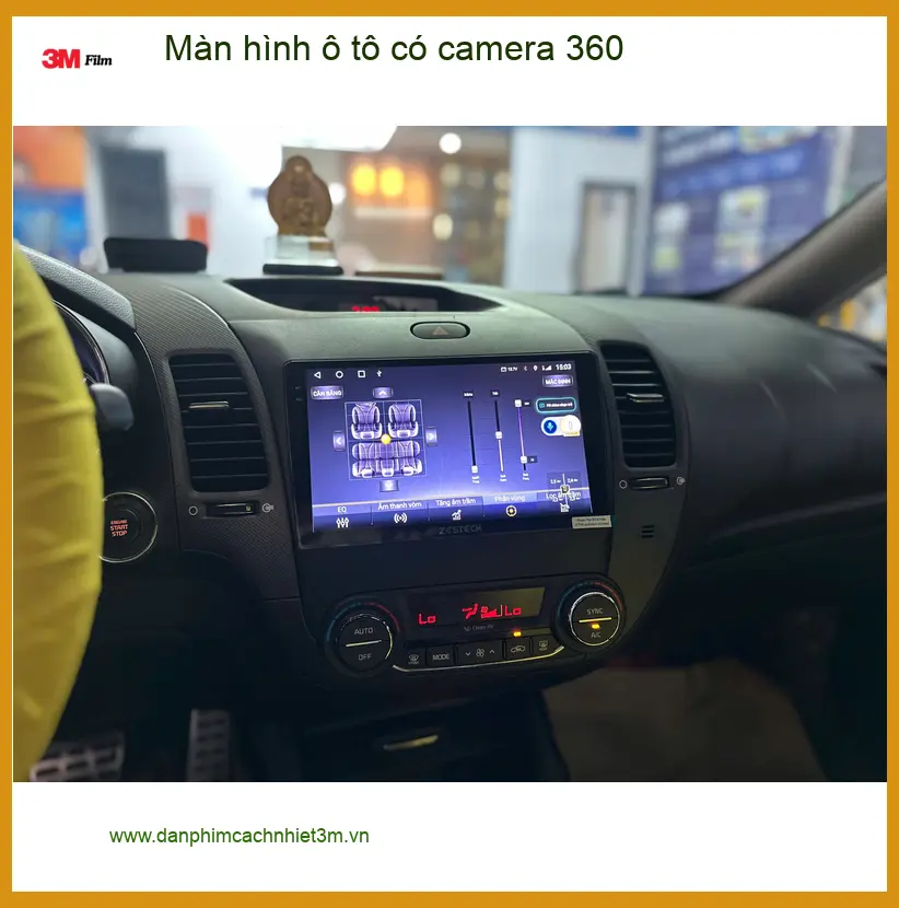 Chị Mai lắp màn hình ô tô có camera 360 cho Kia Soluto tại Quận Tân Phú ảnh thực tế 2