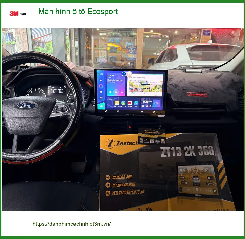 Anh Dũng lắp màn hình ô tô Ecosport tại Hóc Môn vì màn zin thiếu tính năng giải trí