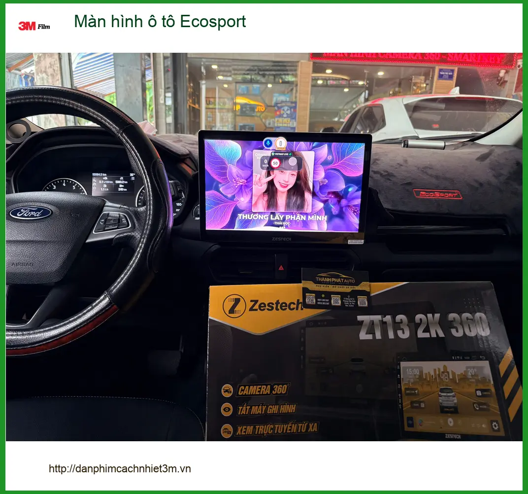 Anh Dũng lắp màn hình ô tô Ecosport tại Hóc Môn vì màn zin thiếu tính năng giải trí ảnh thực tế 3