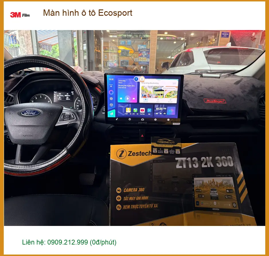 Anh Phong nâng cấp màn hình Ecosport tại Gò Vấp để lái xe tiện nghi hơn