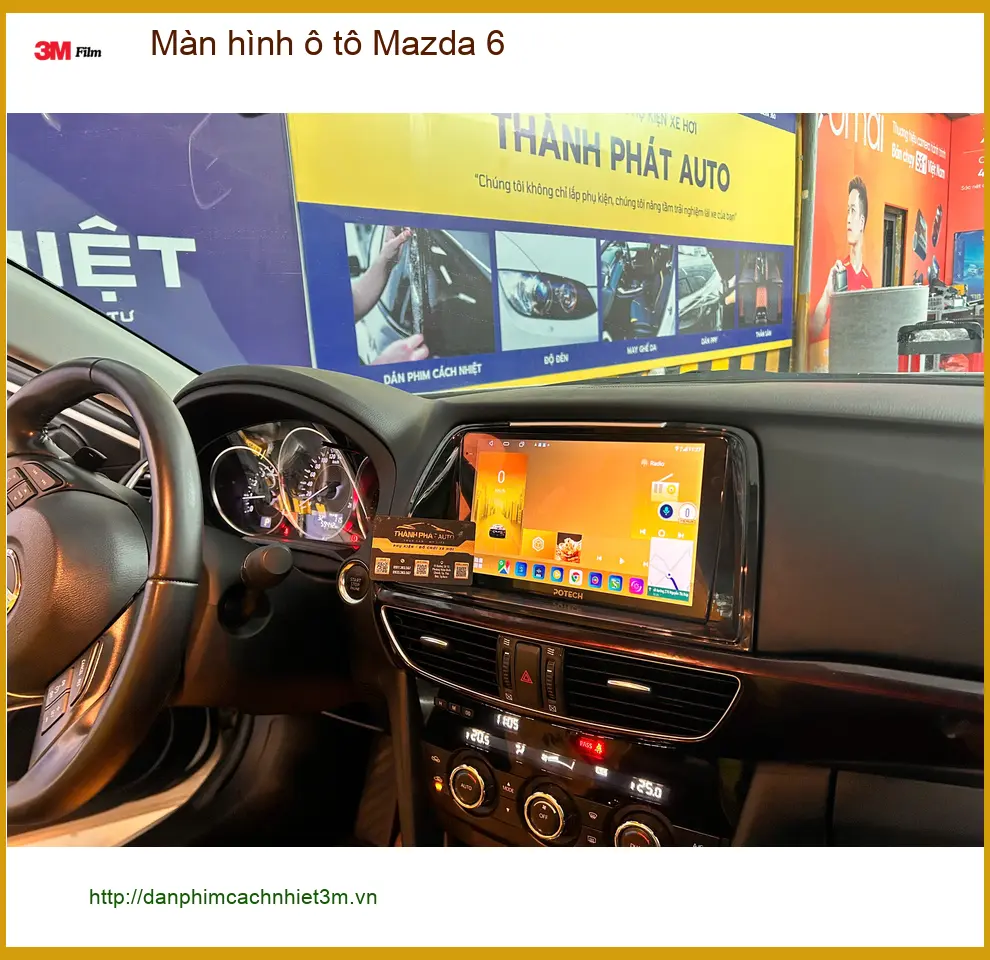 Anh Tùng nâng cấp màn hình ô tô Mazda 6 Quận 10 để nâng tầm không gian nội thất ảnh thực tế 2