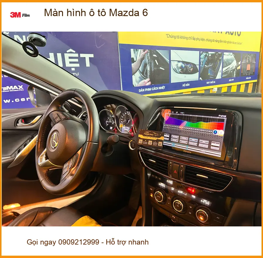 Anh Tùng nâng cấp màn hình ô tô Mazda 6 Quận 10 để nâng tầm không gian nội thất ảnh thực tế 3