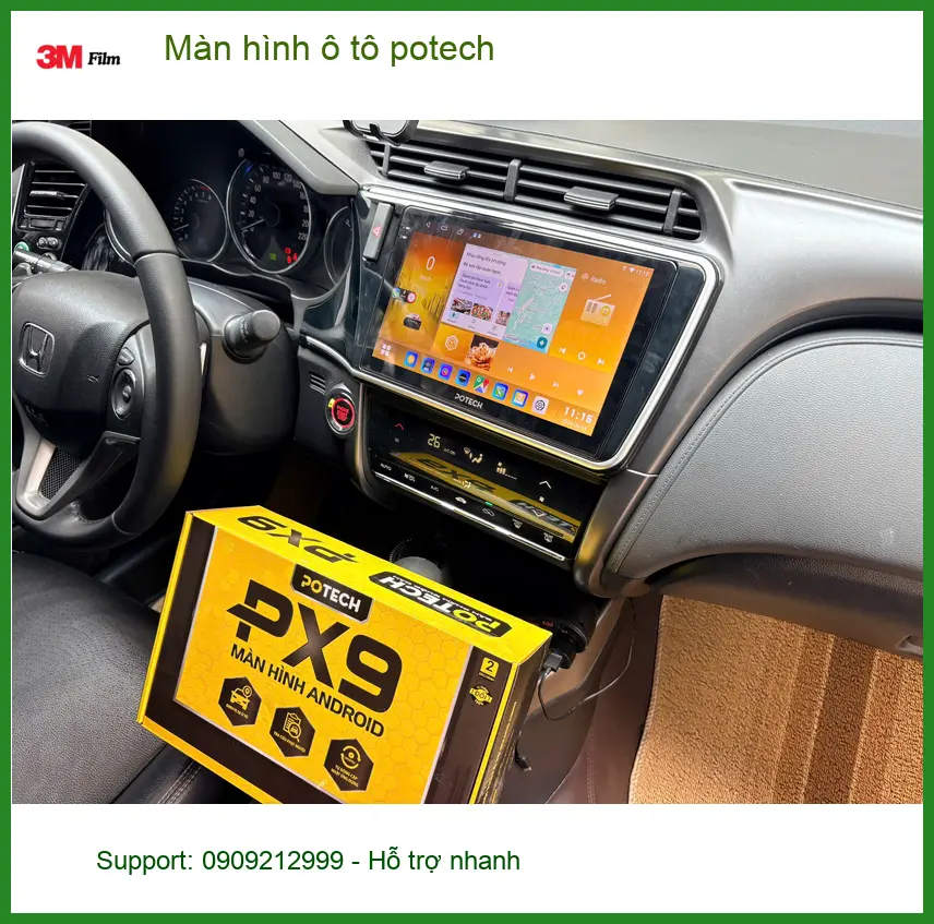 Chị Thu lắp màn hình Potech cho Mazda CX-5 tại Quận Tân Bình ảnh thực tế 3