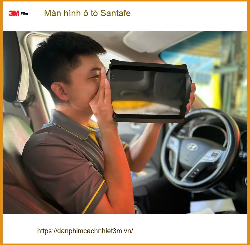 Anh Khải nâng cấp màn hình ô tô Santafe tại Quận Thủ Đức với màn hình Zestech mới ảnh thực tế 4