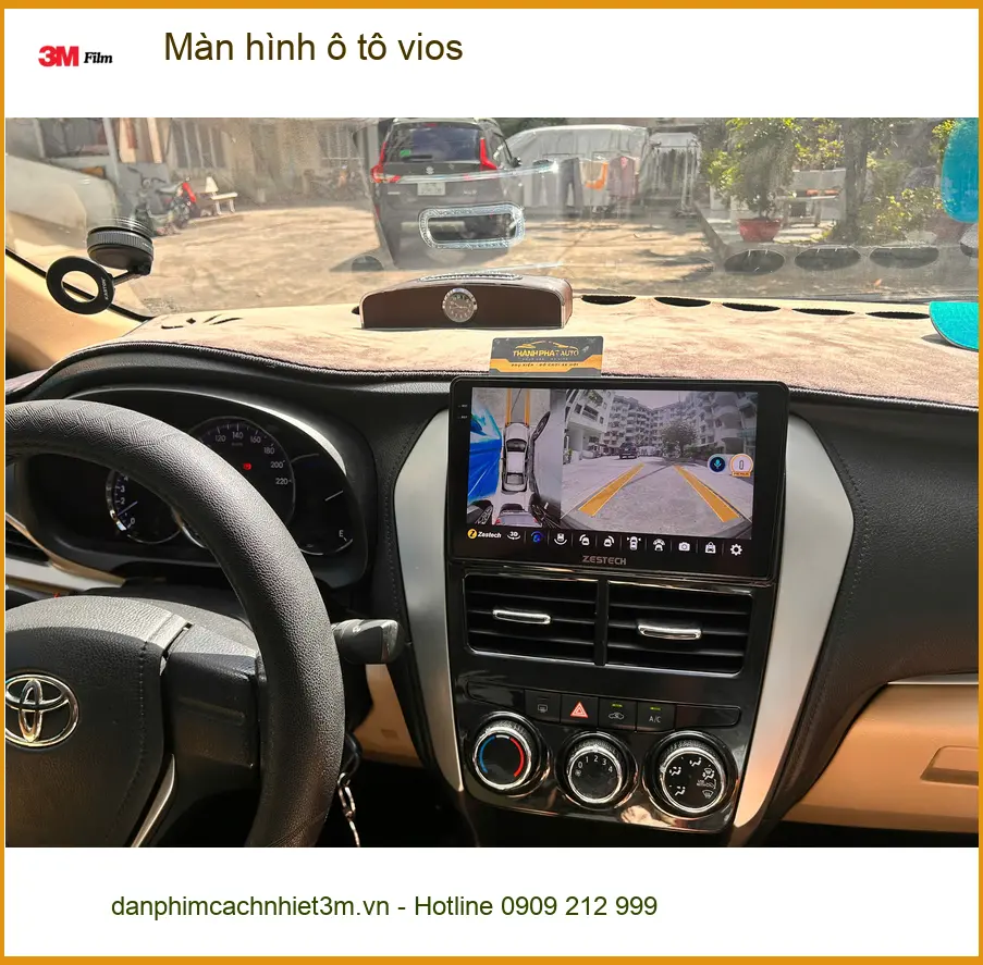 Anh Quang nâng cấp màn hình ô tô Vios tại Quận 7 để giải trí tiện lợi hơn ảnh thực tế 2