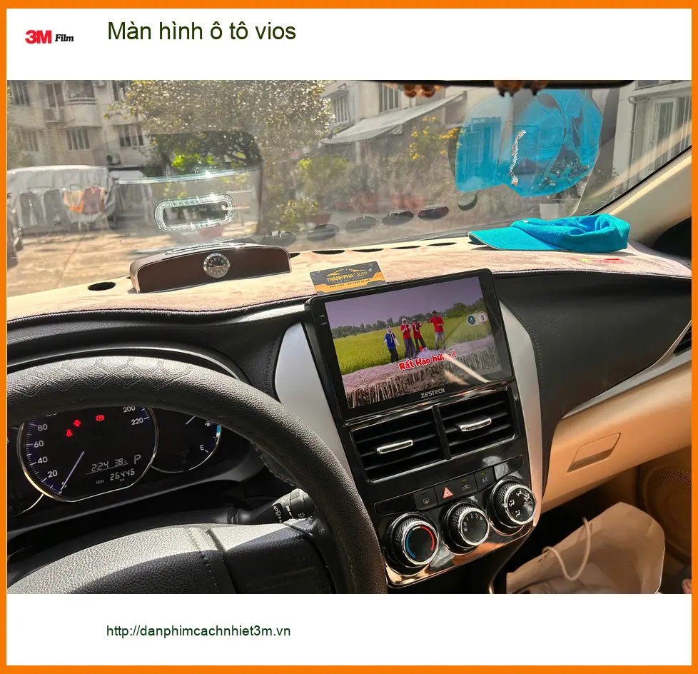 Anh Quang nâng cấp màn hình ô tô Vios tại Quận 7 để giải trí tiện lợi hơn ảnh thực tế 5