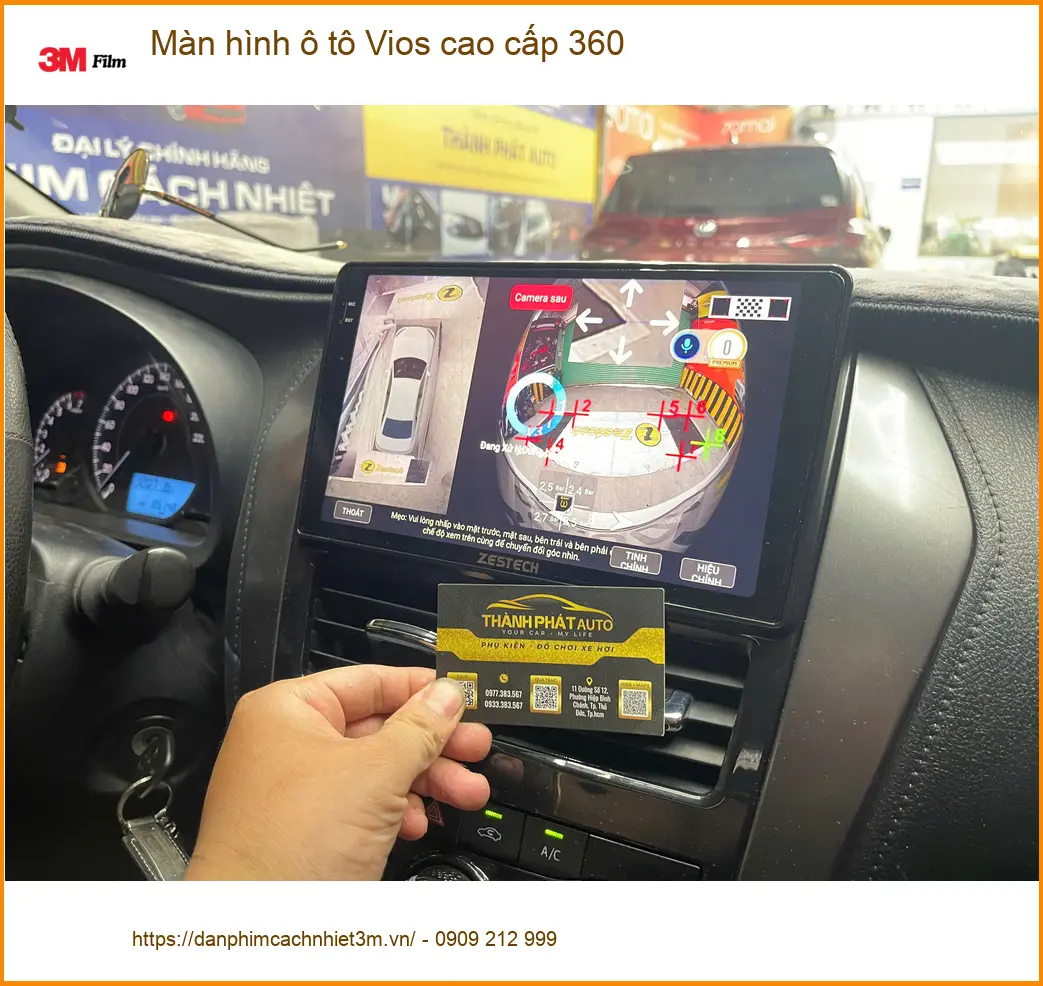 Anh Hoàng Nam lắp màn hình ô tô Vios 360 cao cấp ở Hóc Môn ảnh thực tế 2
