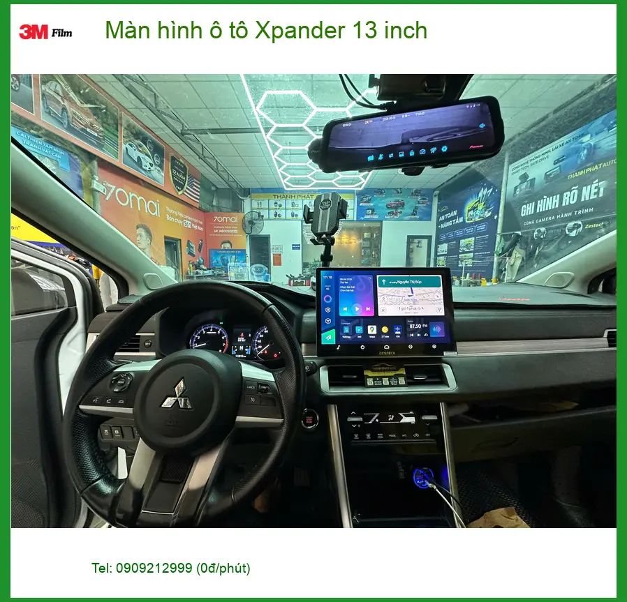 Anh Bảo lắp màn hình ô tô Xpander 13 inch tại Củ Chi để nâng cấp trải nghiệm lái ảnh thực tế 2