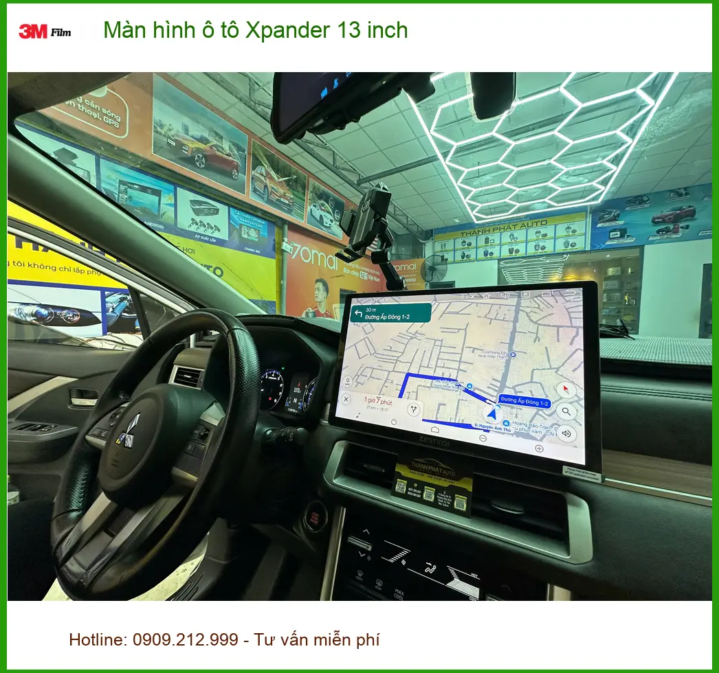 Anh Bảo lắp màn hình ô tô Xpander 13 inch tại Củ Chi để nâng cấp trải nghiệm lái ảnh thực tế 3