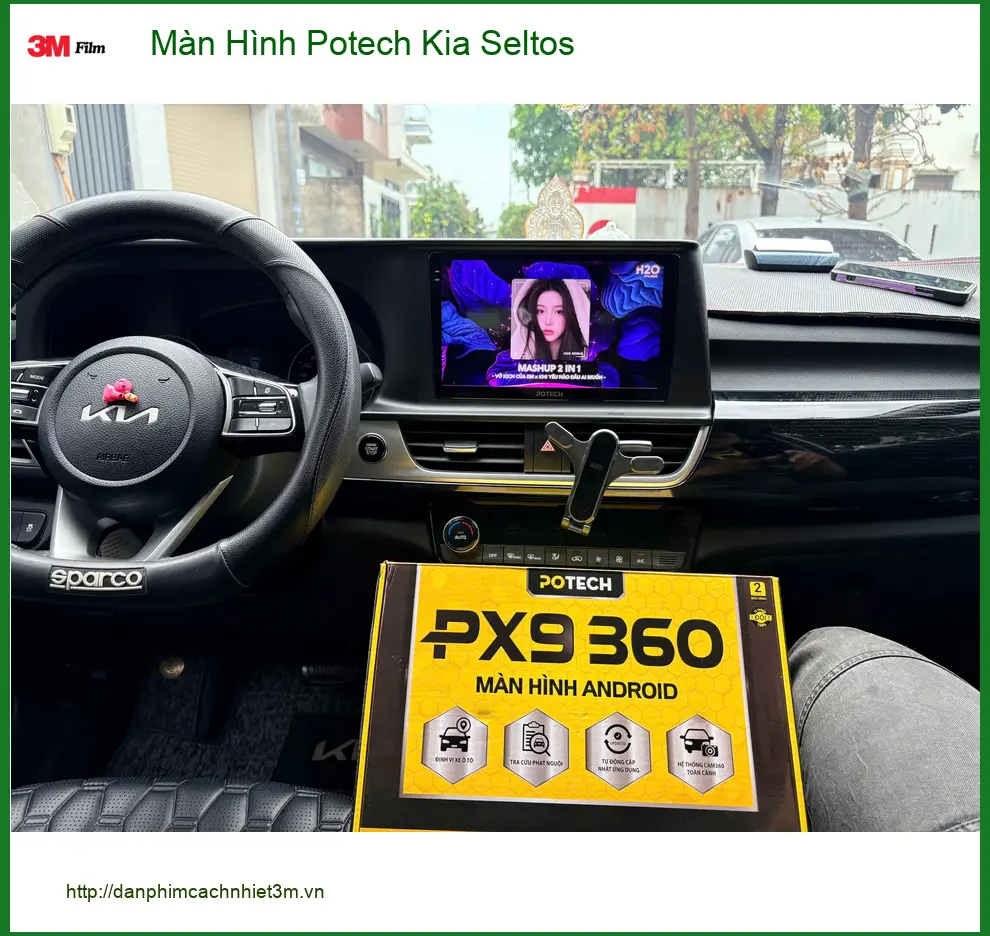 Chị Thanh lắp màn hình Potech Kia Seltos tại Quận 9 để nâng tầm trải nghiệm giải trí ảnh thực tế 3