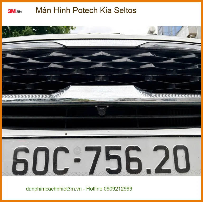 Anh Long lắp Màn Hình Potech Kia Seltos tại Quận Tân Phú vì màn zin hay bị lỗi ảnh thực tế 2
