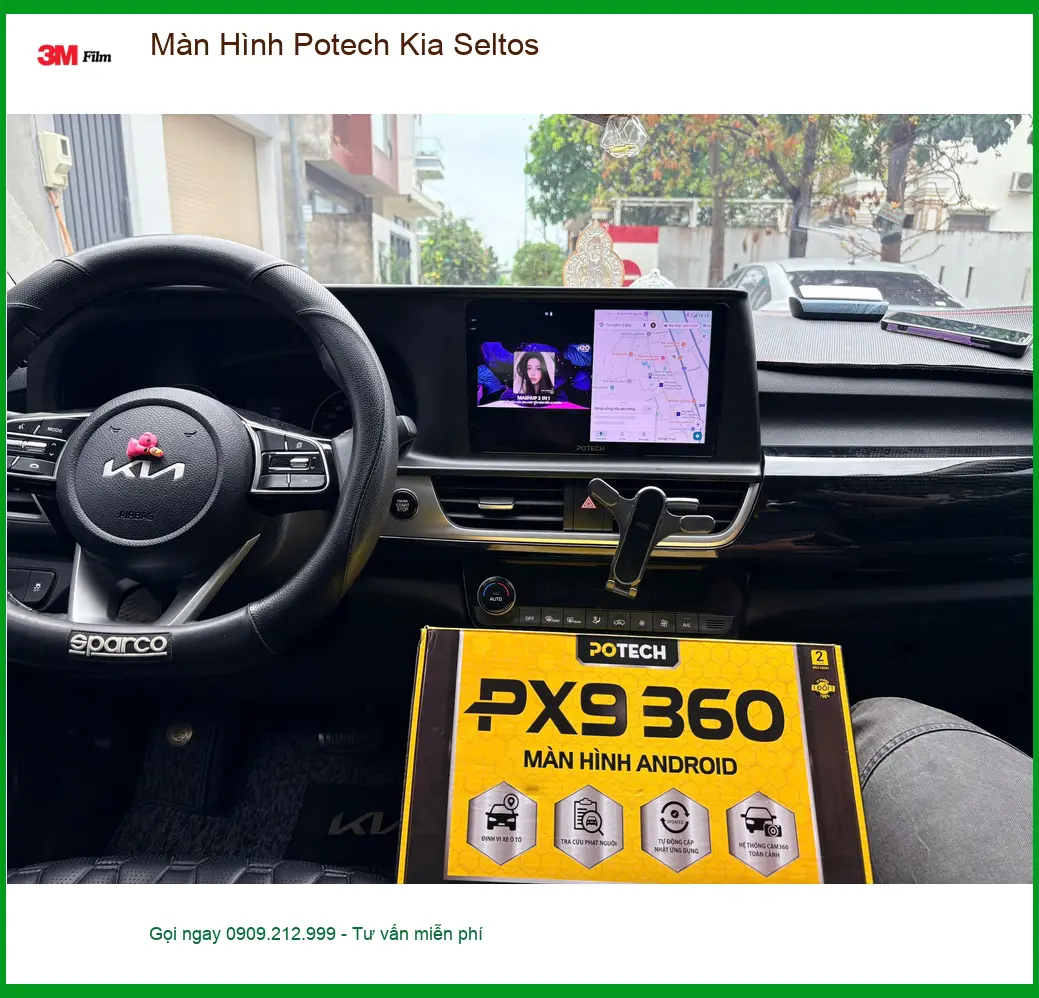 Anh Khải nâng cấp Màn Hình Potech Kia Seltos tại Quận Nhà Bè ảnh thực tế 4