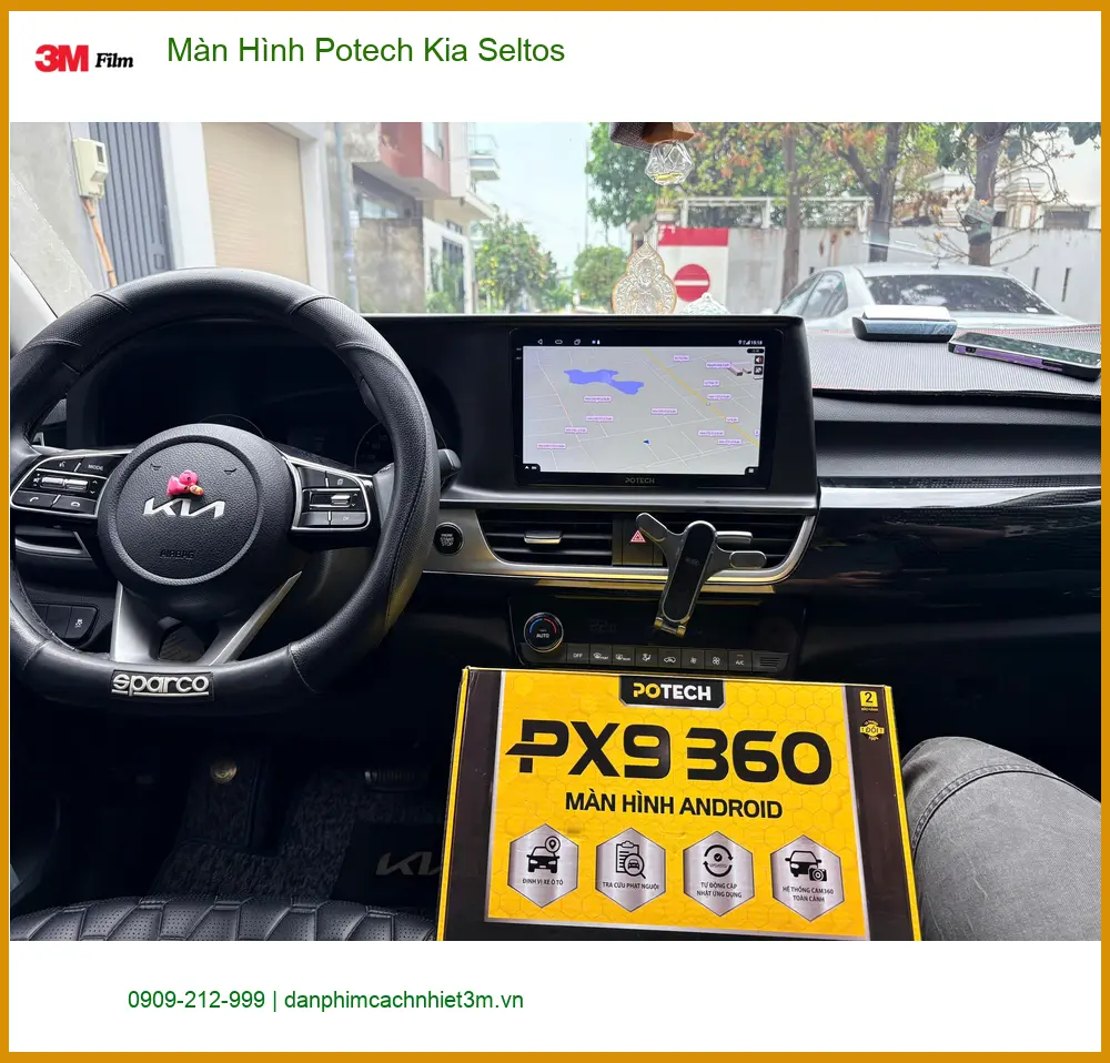 Chú Cường nâng cấp Màn Hình Potech Kia Seltos tại Quận 12 ảnh thực tế 3