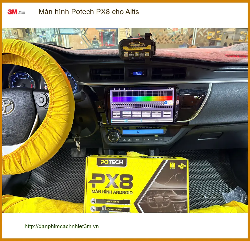 Anh Khang nâng cấp Màn hình Potech PX8 cho Altis tại Quận 2 để xe hiện đại hơn ảnh thực tế 4