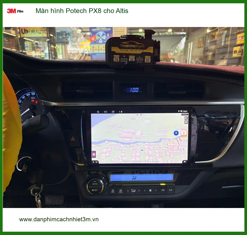 Anh Khang nâng cấp Màn hình Potech PX8 cho Altis tại Quận 2 để xe hiện đại hơn ảnh thực tế 5