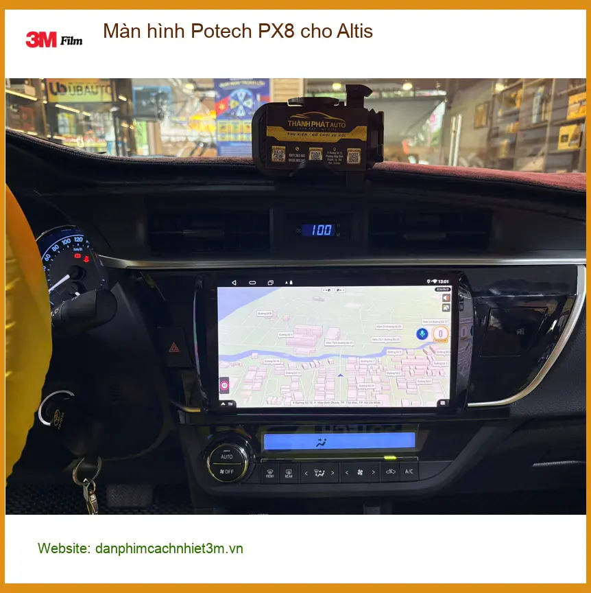 Anh Quang Khải lắp màn hình Potech PX8 cho Altis tại Quận 12 để có nhiều tính năng giải trí hơn ảnh thực tế 2
