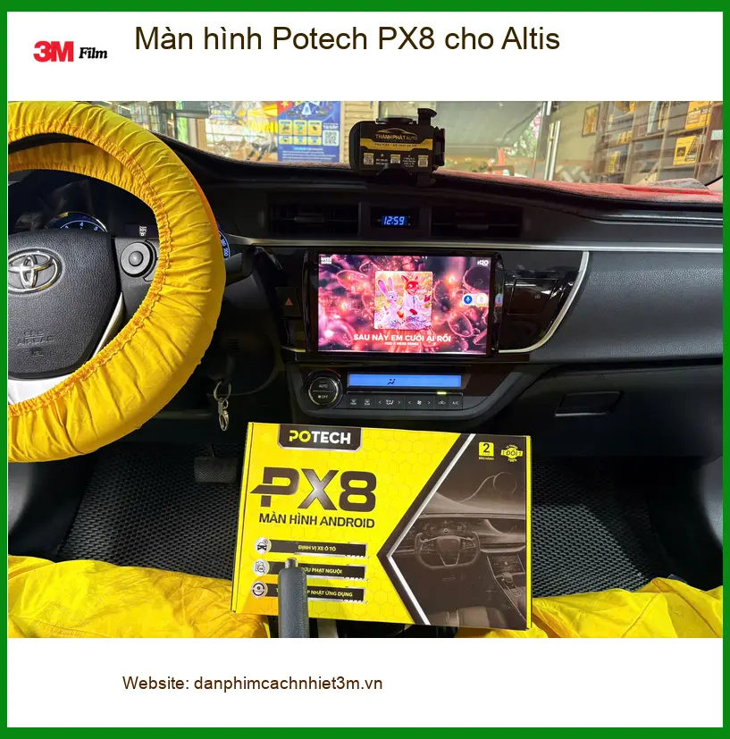 Anh Quang Khải lắp màn hình Potech PX8 cho Altis tại Quận 12 để có nhiều tính năng giải trí hơn ảnh thực tế 4
