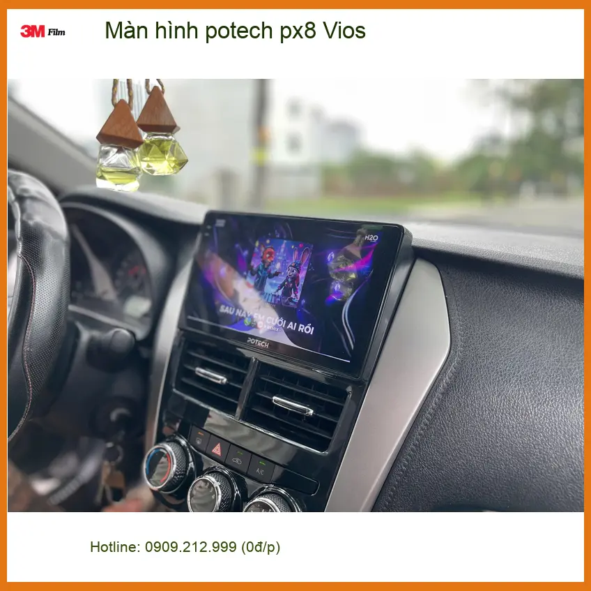 Anh Bảo nâng cấp màn hình Potech PX8 cho Toyota Vios tại Quận 9 ảnh thực tế 2