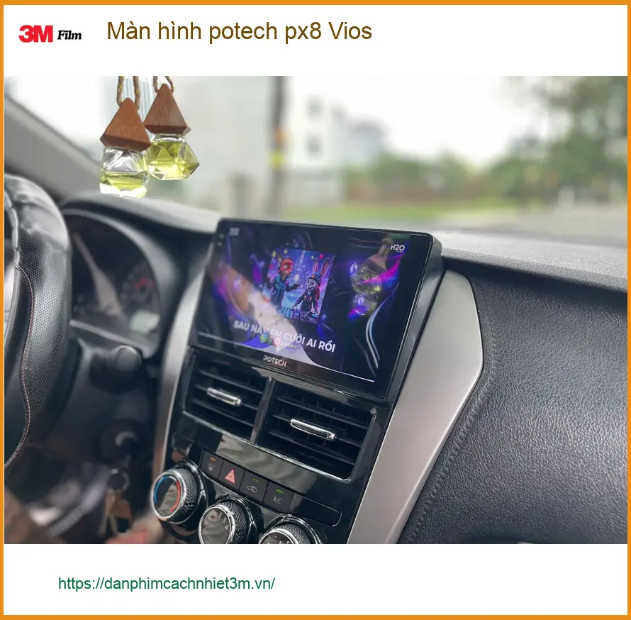 Anh Khang lắp màn hình Potech PX8 cho Vios tại Quận 2 để nâng tầm giải trí