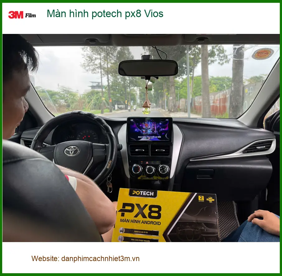 Anh Khang lắp màn hình Potech PX8 cho Vios tại Quận 2 để nâng tầm giải trí ảnh thực tế 2