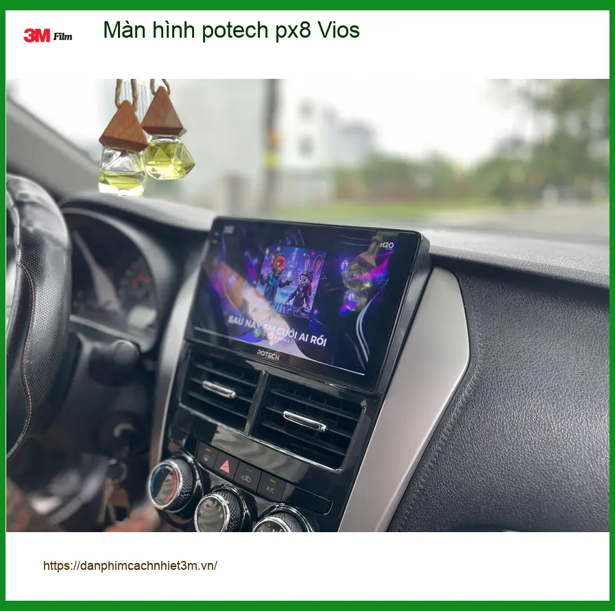 Anh Nam lắp màn hình Potech PX8 cho Vios tại Quận Nhà Bè vì màn hình zin hạn chế tính năng