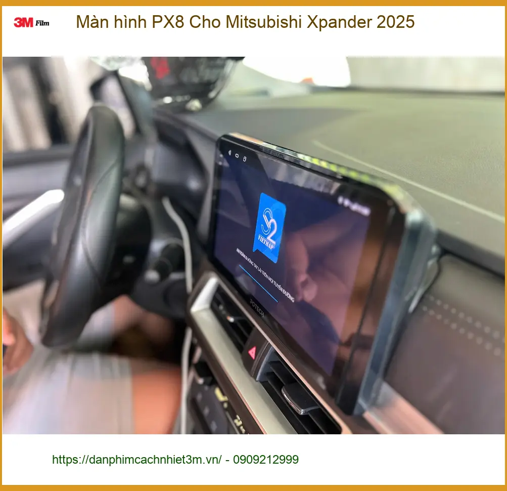 Chú Thanh nâng cấp màn hình PX8 Mitsubishi Xpander 2025 tại Quận Gò Vấp