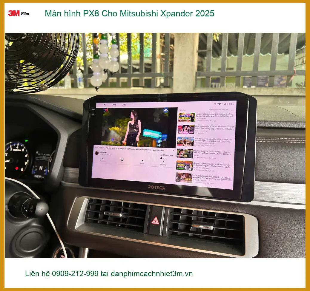 Chú Thanh nâng cấp màn hình PX8 Mitsubishi Xpander 2025 tại Quận Gò Vấp ảnh thực tế 4