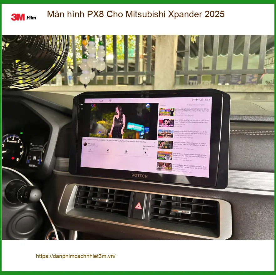 Chị Thảo lắp Màn hình PX8 cho Mitsubishi Xpander 2025 tại Quận 5