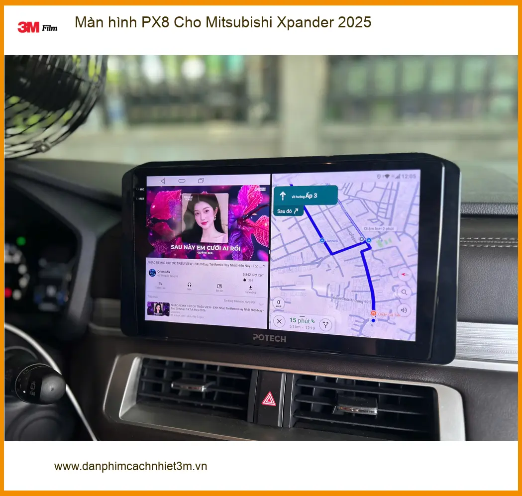 Chị Thảo lắp Màn hình PX8 cho Mitsubishi Xpander 2025 tại Quận 5 ảnh thực tế 5