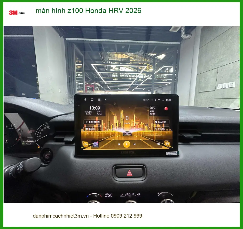 Anh Bảo nâng cấp màn hình Z100 cho Honda HRV 2026 tại Quận 9 để xe hiện đại hơn