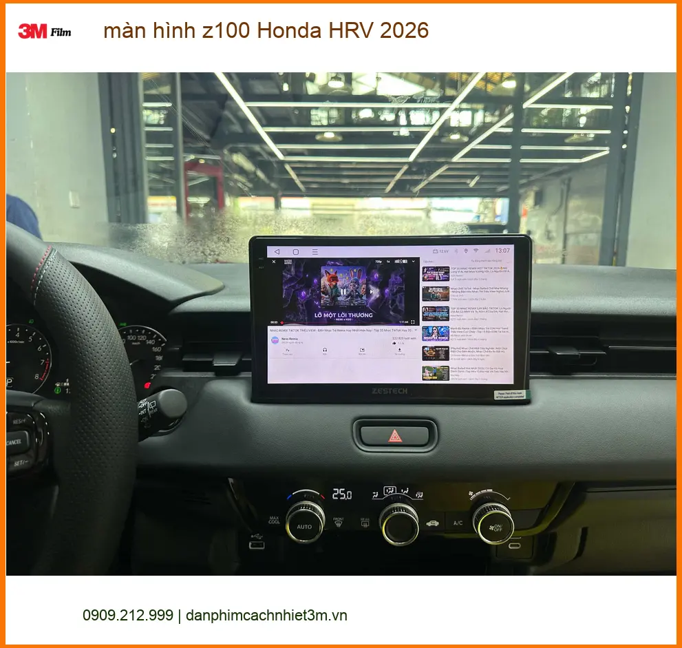 Anh Quang lắp màn hình Z100 Honda HRV 2026 tại Nhà Bè để nâng cấp tiện ích giải trí