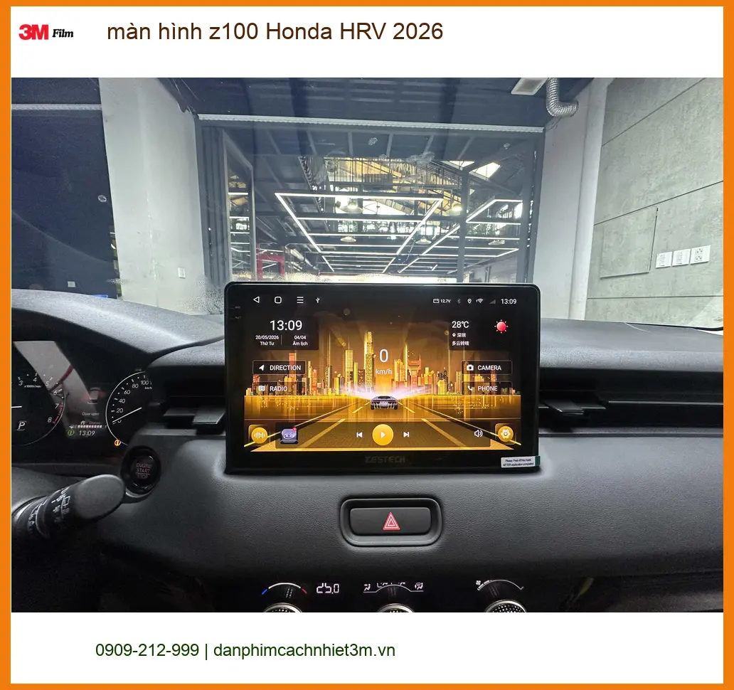 Anh Quang lắp màn hình Z100 Honda HRV 2026 tại Nhà Bè để nâng cấp tiện ích giải trí ảnh thực tế 2
