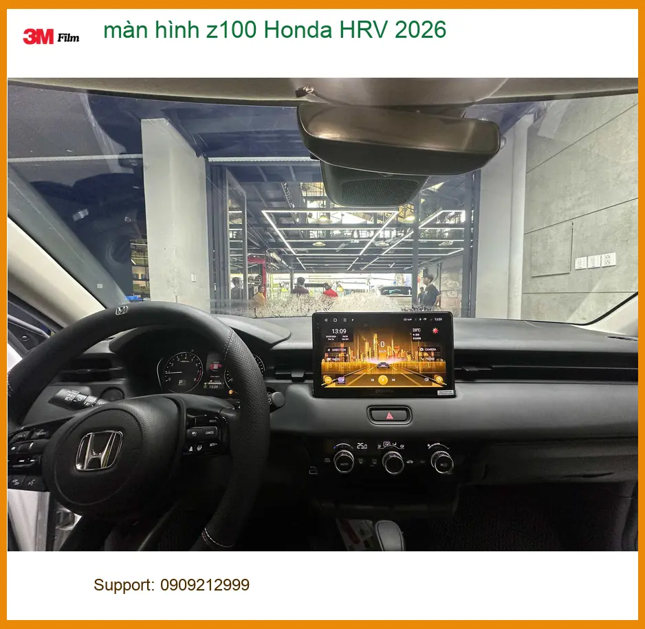 Chú Lâm nâng cấp màn hình Z100 cho Honda HRV 2026 tại Bình Chánh để tiện giải trí