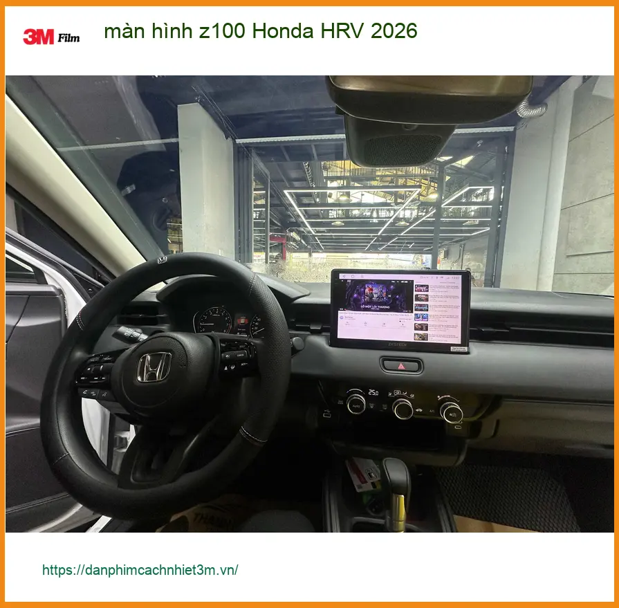 Chú Lâm nâng cấp màn hình Z100 cho Honda HRV 2026 tại Bình Chánh để tiện giải trí ảnh thực tế 3