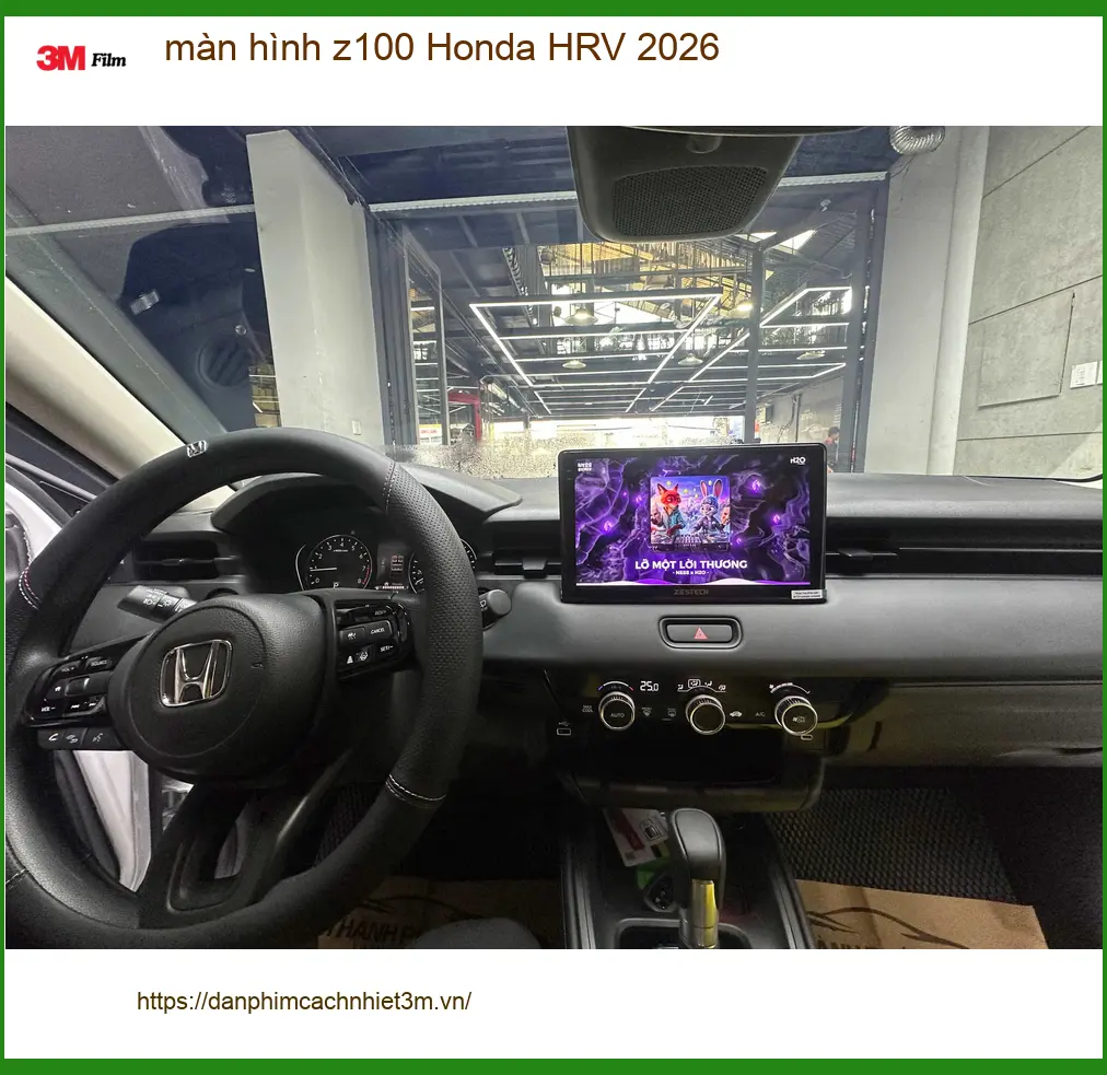 Chú Lâm nâng cấp màn hình Z100 cho Honda HRV 2026 tại Bình Chánh để tiện giải trí ảnh thực tế 4