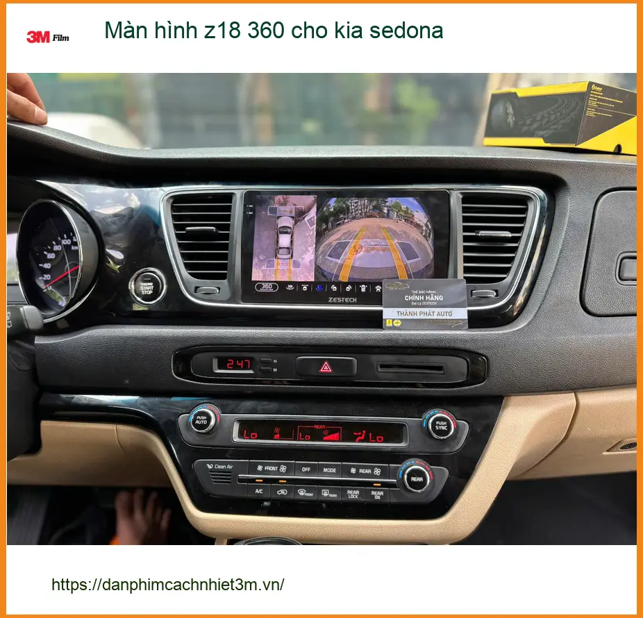 Anh Thắng lắp màn hình Z18 360 cho Kia Sedona chính hãng tại Quận Hóc Môn ảnh thực tế 3